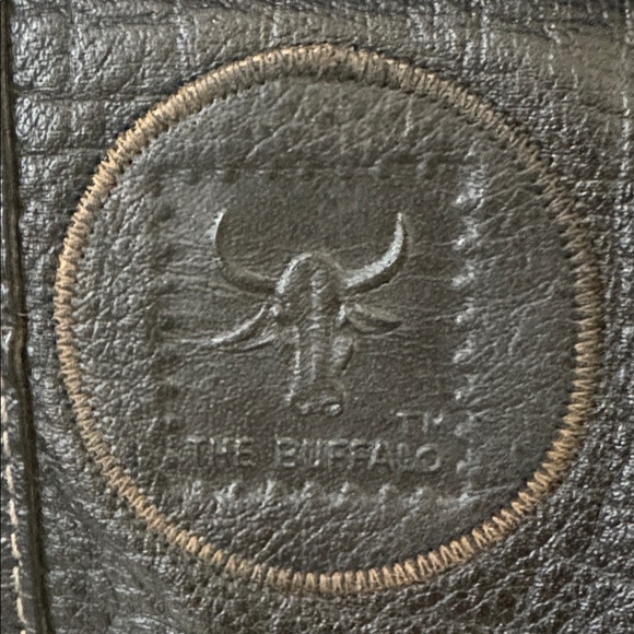 Vintage Carlos Falchi Buffalo Clutch Bag, Black Leather - Picture 2 of 13